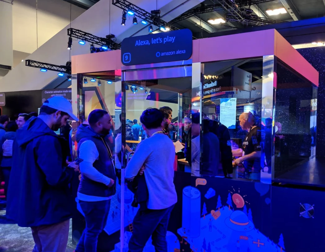 Quiz Me booth at the Game Developers Conference